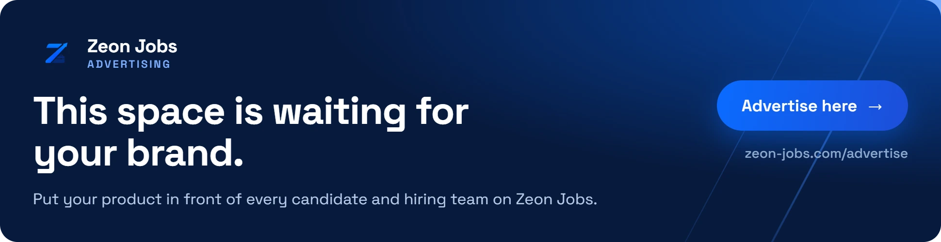 Advertise on Zeon Jobs